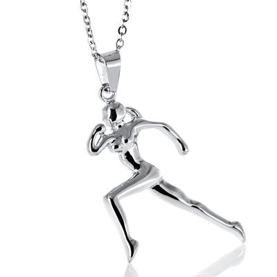 Európsky a americký prívesok z titánovej ocele Športový náhrdelník pre mužov a ženy
