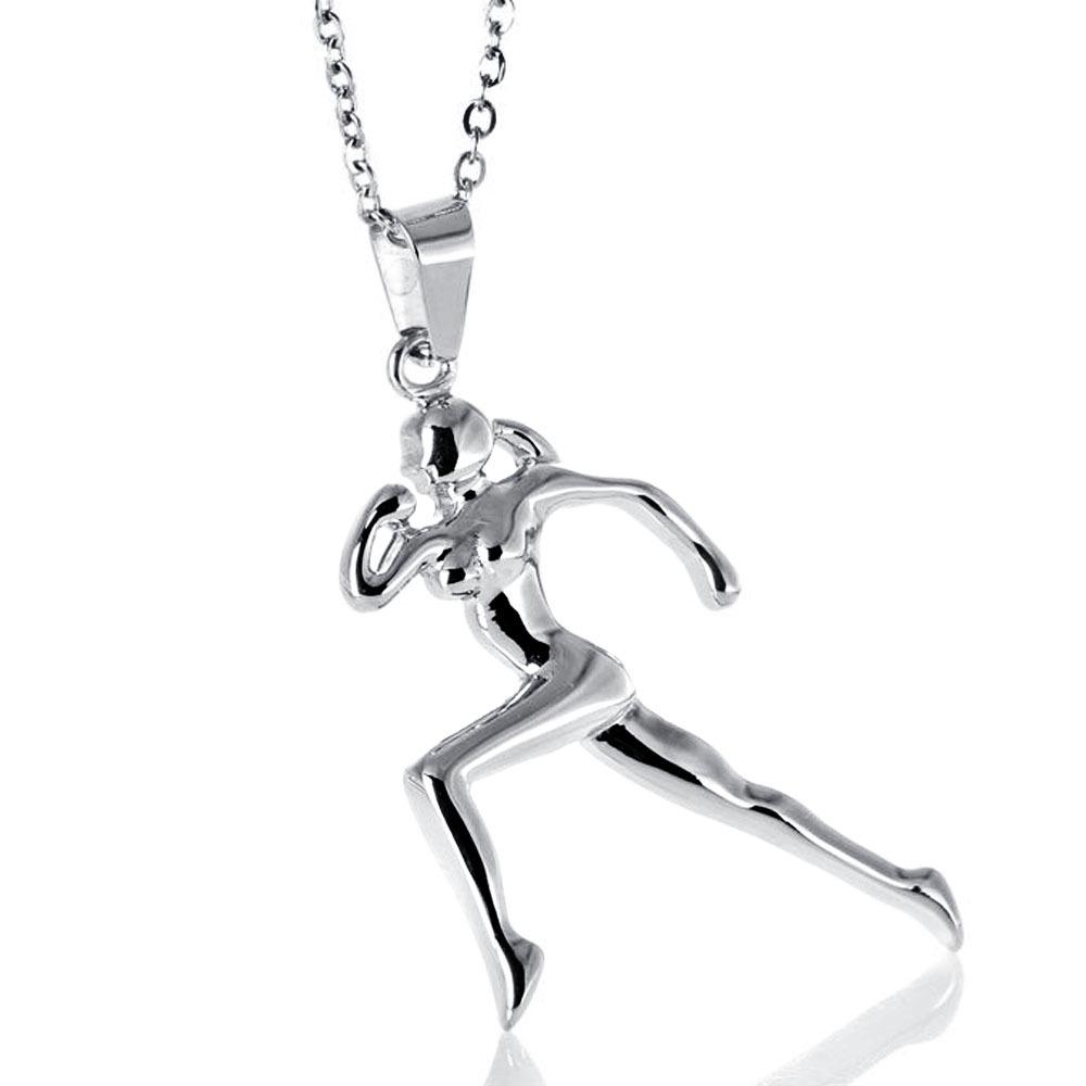 

European and American Titanium Steel Pendant Sports Necklace for Men and Women Pendant Only (No Chain)