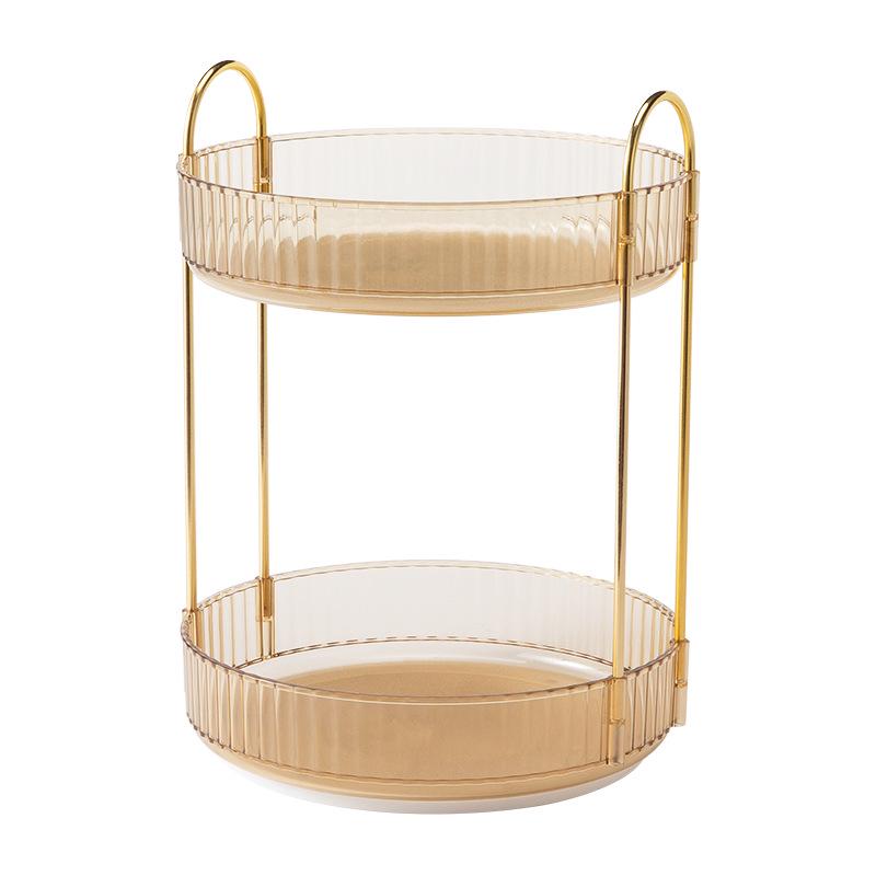 Rotating Luxury Cosmetics Storage Box for Vanity Table and Bathroom