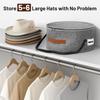 Felt Cloth Hat Box for Women Men Large Capacity Cowboy Hat Box New Wide Brim Hat Case  for Travel