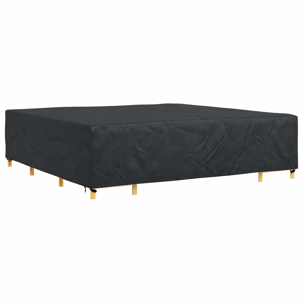 Solid Black Furniture Cover 300 x 300 x 70 cm 210D