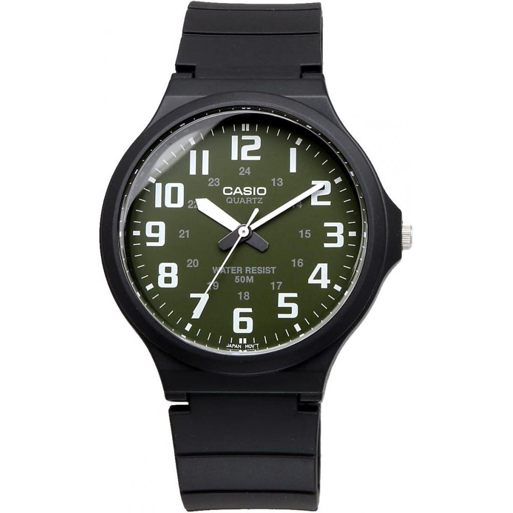 CaSio Men S Analog Quartz Watch moSS Green Mw 240 3bv