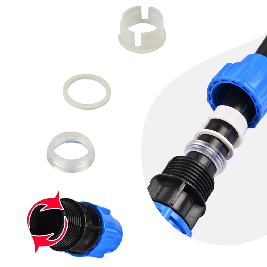 1Pc 20/25/32/40/50mm PVC PE Tube Tap Water Splitter Plastic Quick Valve Connector Agriculture Irrigation Water Pipe Fitting