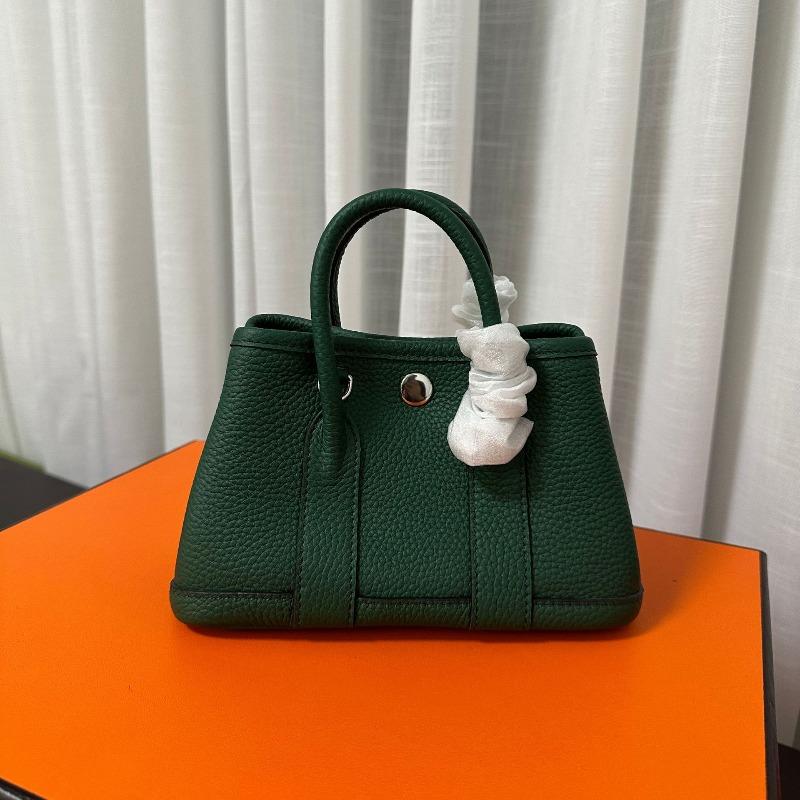 

New mini garden bag Sophie line leather messenger bag first layer togo cowhide portable tote bag women 20cm*12cm*9cm джунглях зелений колір