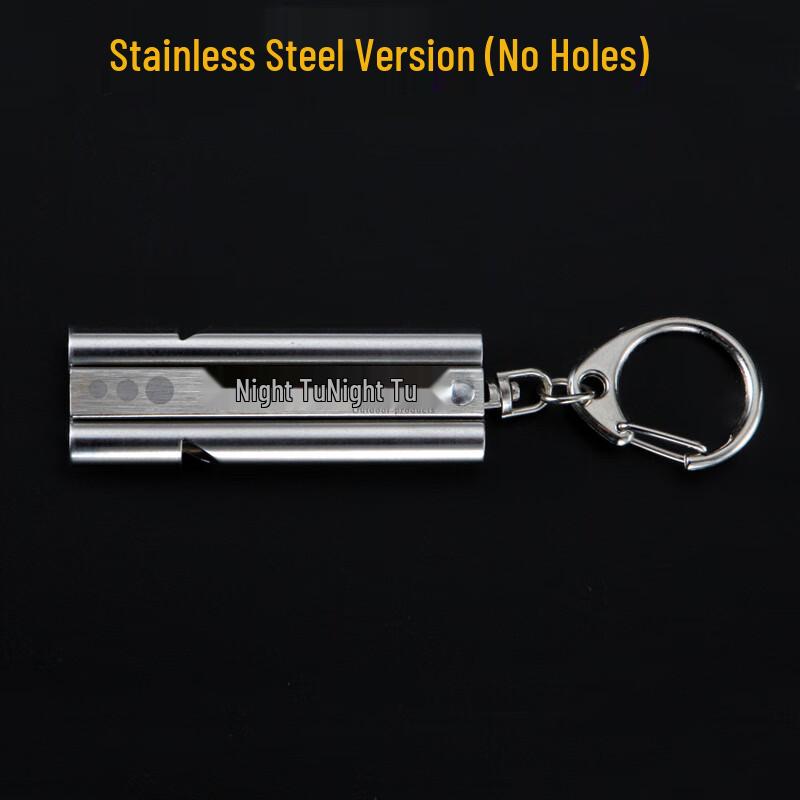MR MOOSE Double Tube Stainless Steel Whistle