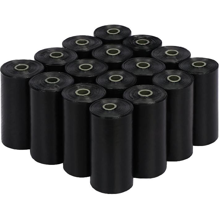 PetsHome Dog Poop Bags, Dog Waste Bags [Extra Thick][Leak-Proof] Eco-Friendly 16 Rolls, 240 Bags Black