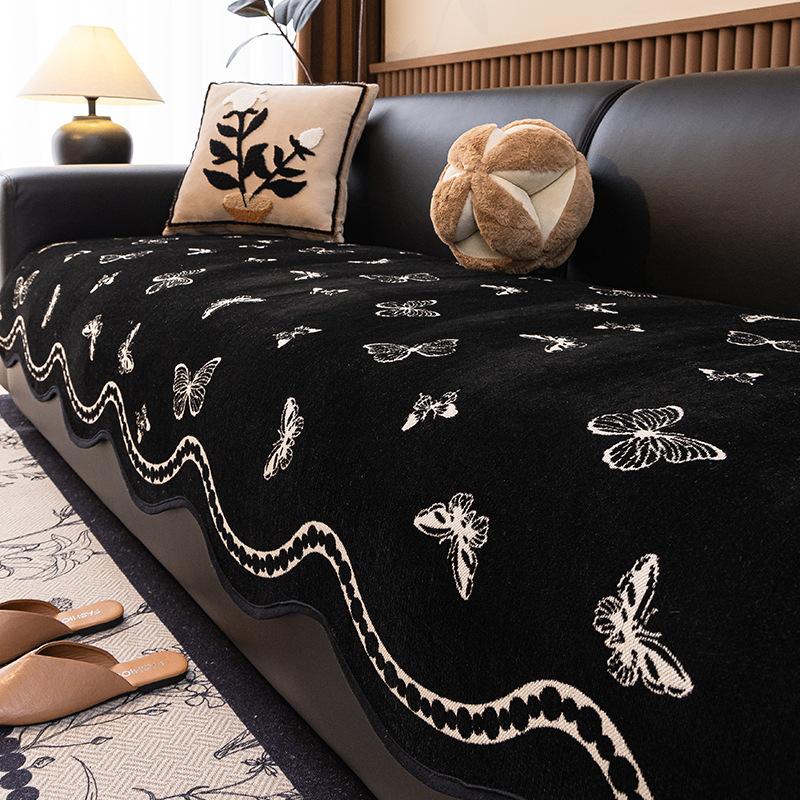

2024 New French Premium Sofa Cushion Universal in All Seasons One-piece Non-slip Leather Sofa Cushion Sofa Cover 90*90cm