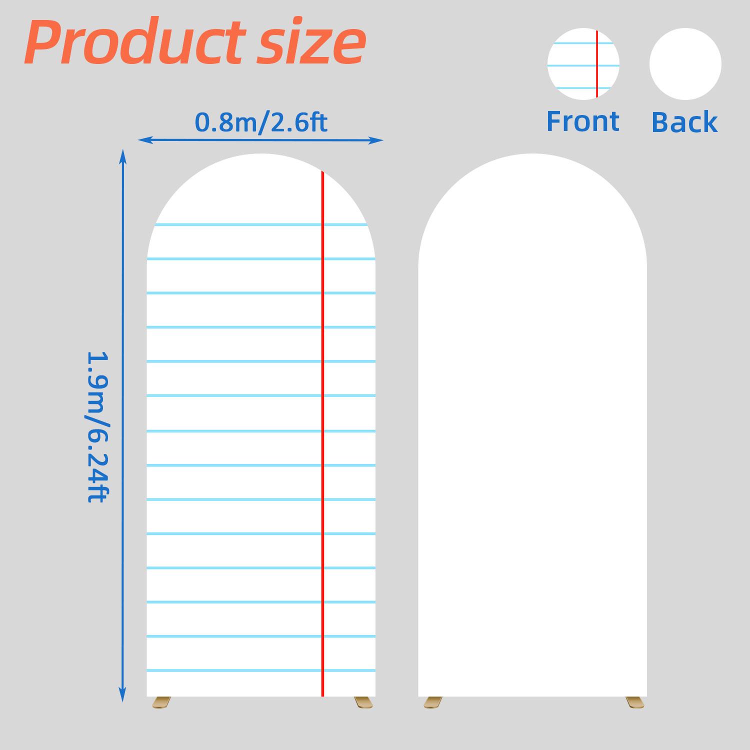 

6.24ft Homework book arch fabric cover, school return season fabric cover, graduation season party background cover decoration