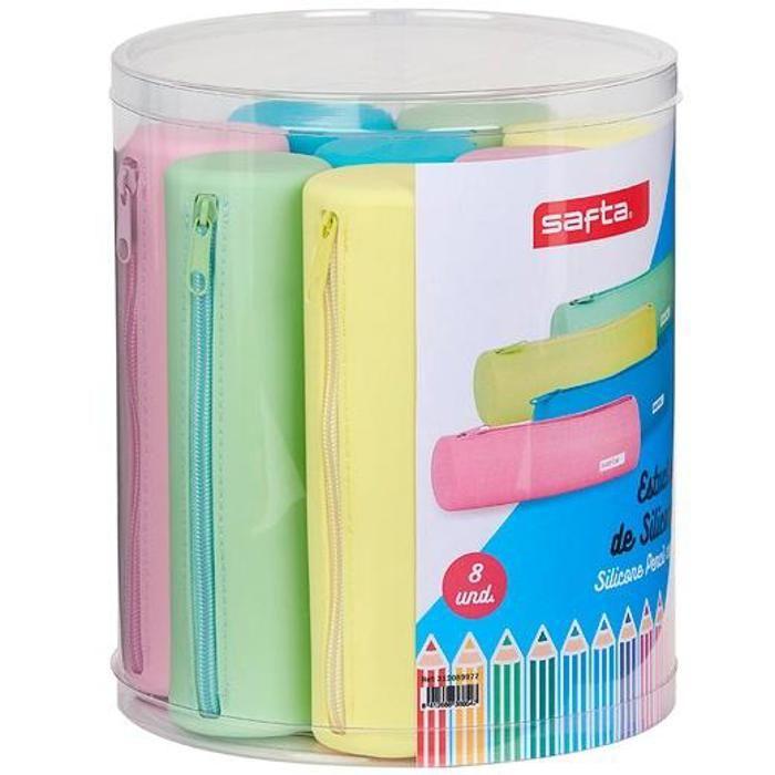 Round Silicone Holders - SAFTA - Set of 8 - Assorted Colors - Washable - Kitchen