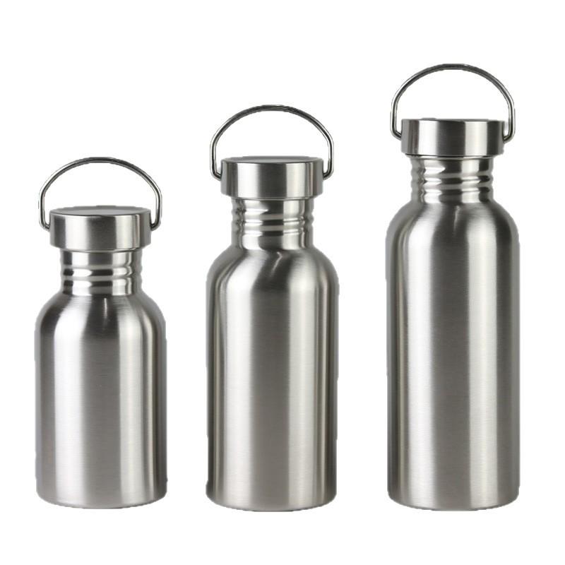 304 Stainless Steel Thickened Sports Water Cup - Single Layer, Non-Insulated, Free Engraving
