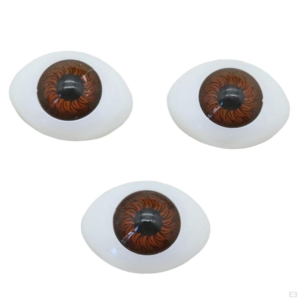 10 Paar 16mm x 23mm Simulations-Augäpfel Puppenherstellung Zubehör Lustig Langlebig