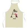 Tablier De Cuisine - Anita Lettre - Impression Bretonne - Coton Résistant - Liens Ajustables