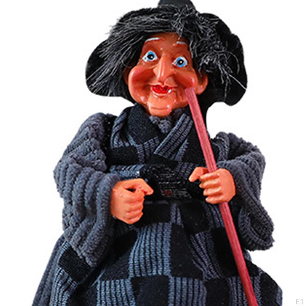 Halloween Witch Decoration Party Prop for Indoor Cabinet Table Centerpiece