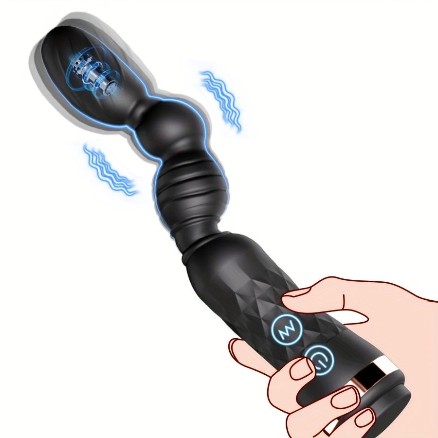 Vibrating Butt Plug Anal Beads Flexible Butt Plug Prostate Massage Anal Plug Stimulator Masturbator Adult Sex Toy for Men Women