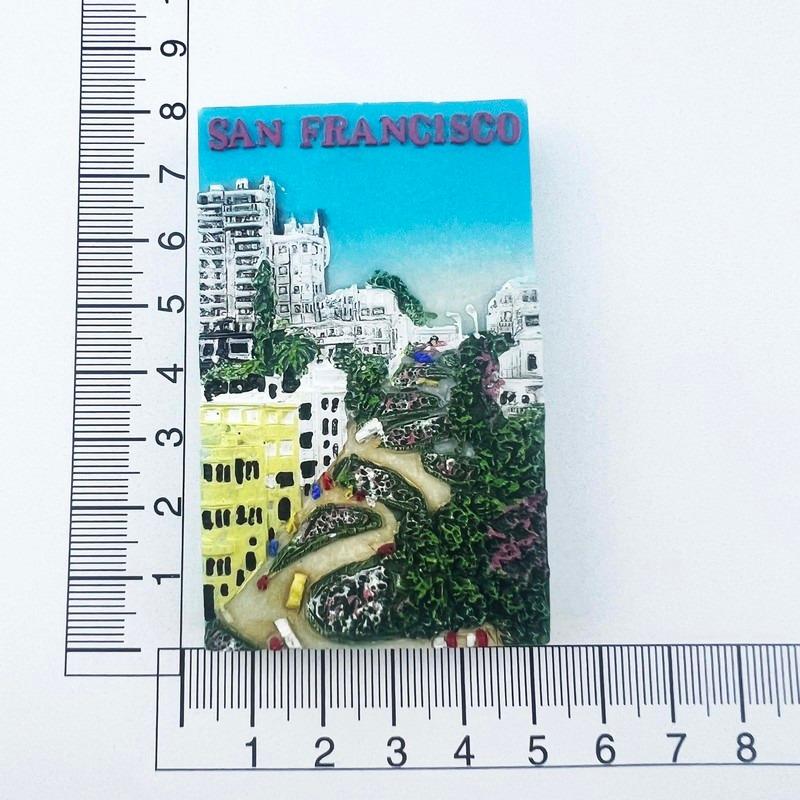 

America Fridge Magnets San Francisco Lombard Street Tourist Souvenirs United States Fridge Stickers Home Decor Wedding Gifts
