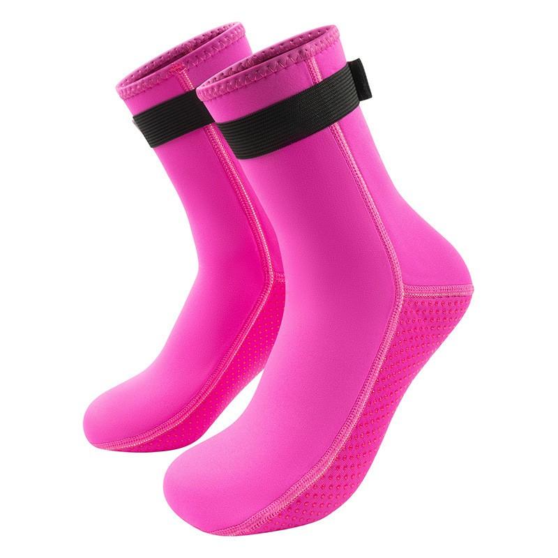 3mm Neoprene Dive Socks Snorkeling Surfing Water Sports Warm Thick Mid-Calf Anti-Slip Unisex