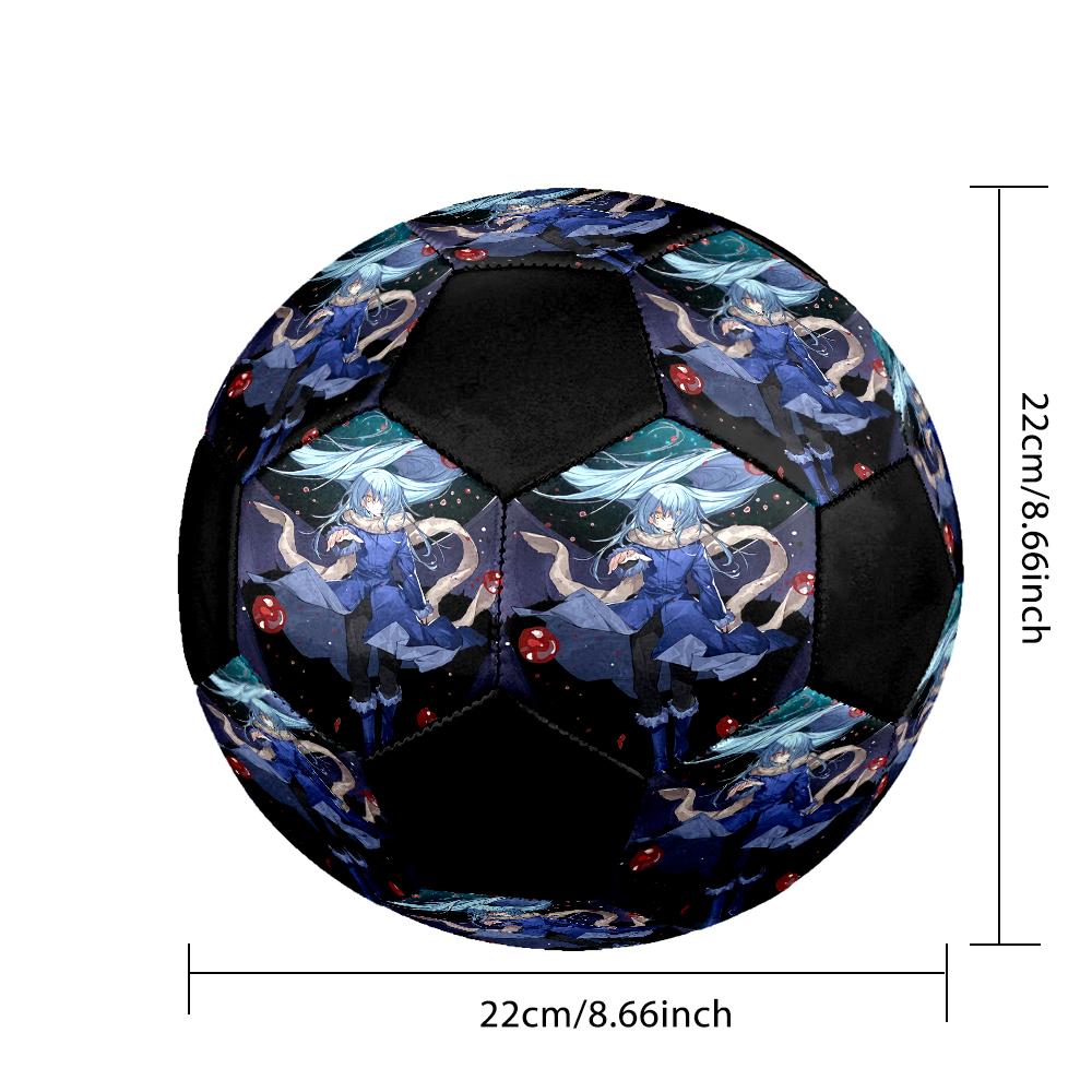Soccer Ball Colorful Machine Stitched PVC Size 5 Team Training Competition Ready Durable High-Bounce Cool Sports Gift