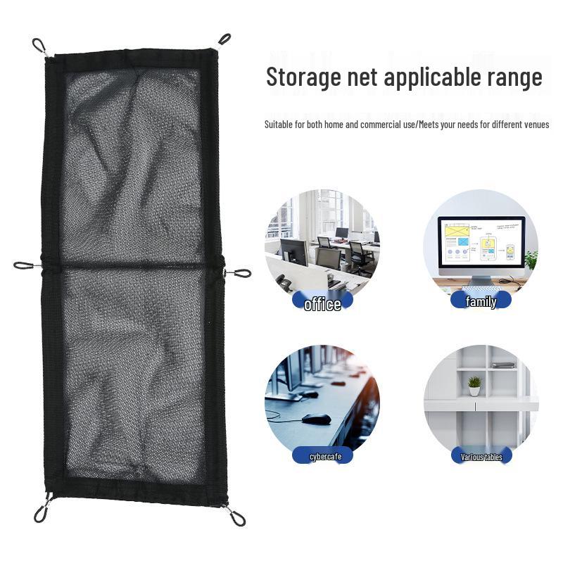 Under Desk Storage Mesh Pocket Cable Organizer