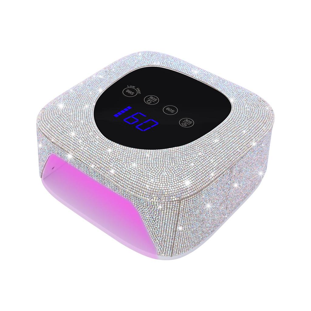 80W Portable Rechargeable UV LED Nail Lamp with Smart Sensor for Quick Drying