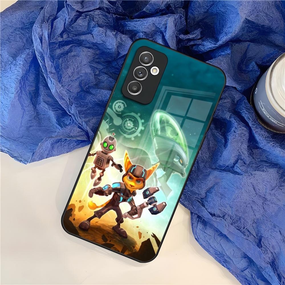 Game R-Ratchet Clank Phone Case for Samsung Galaxy S25 S24 S30 S21 S23 S20 S22 Fe Note 20 Pro Ultra Plus glass Cover