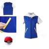 Pokemon Ash Ketchum Cosplay Kostüm Komplettset Erwachsene Jacke Handschuhe Hut Halloween Hohe Qualität Elastisches Weiches Polyestermaterial