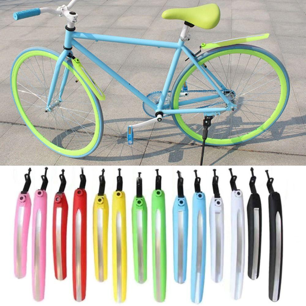Front Rear Bicycle Mudguard Multicolor Road Bike Mud Guard Durable Bike Fender Wings Universal