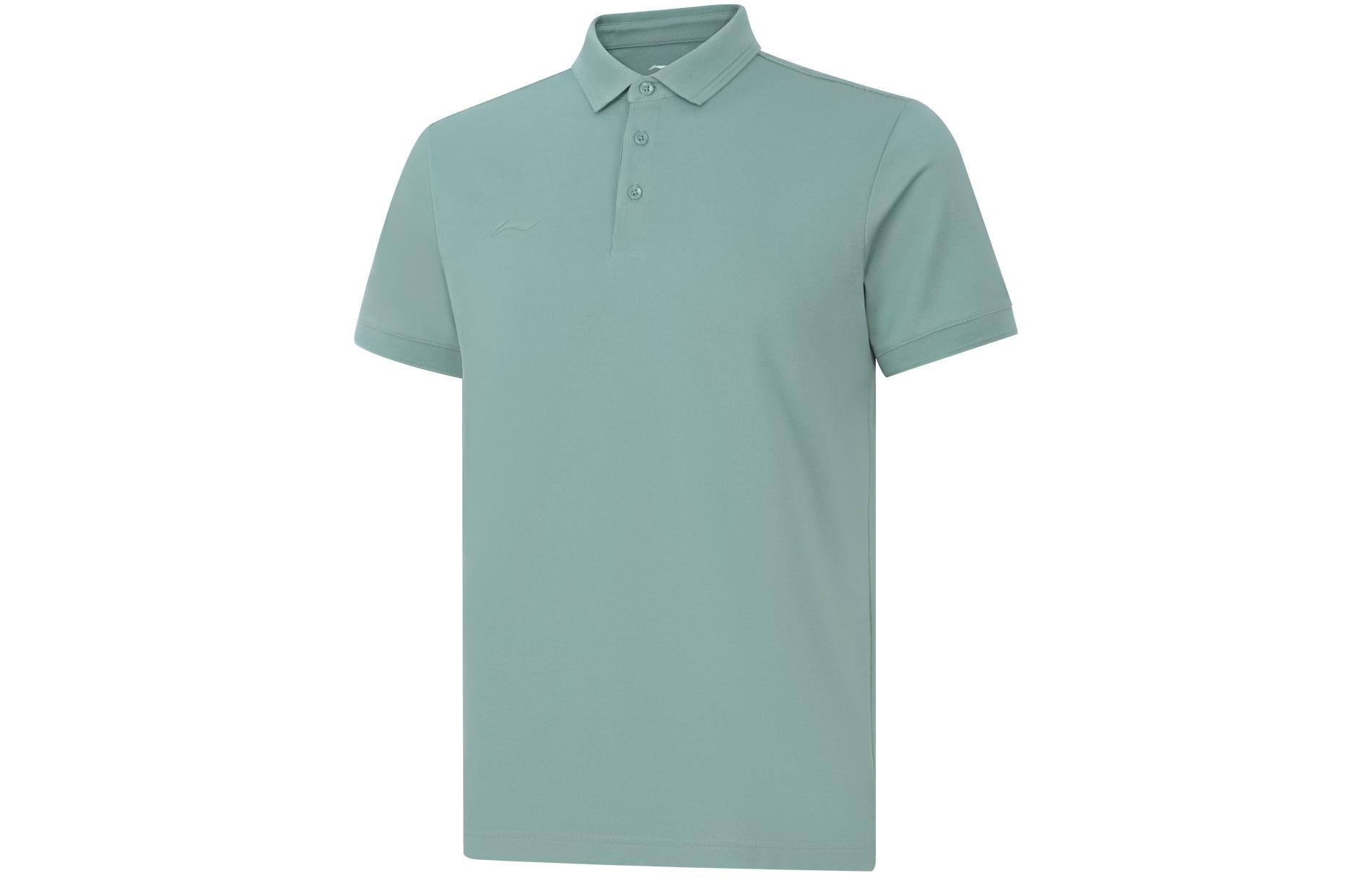 Li Ning Polo Shirt Men s Lake Green APLU195-5 5XL