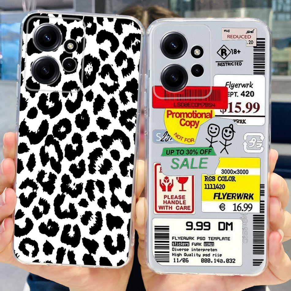 For Xiaomi Redmi Note 12 Global Stylish Phone Case Soft Silicone TPU Back Cover For Redmi Note 12 Pro 4G Note12 12Pro