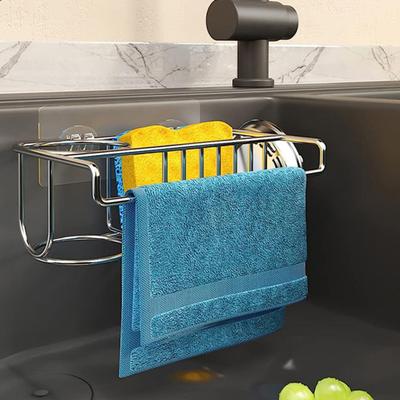Sponge Holder Kitchen Sink Caddy Strong Load-bearing Hollow Design