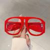 Oversized Round Glasses Women New Blue Light Blocking Eyewear Ins Trendy Brand Design Non-prescription Eyeglasses