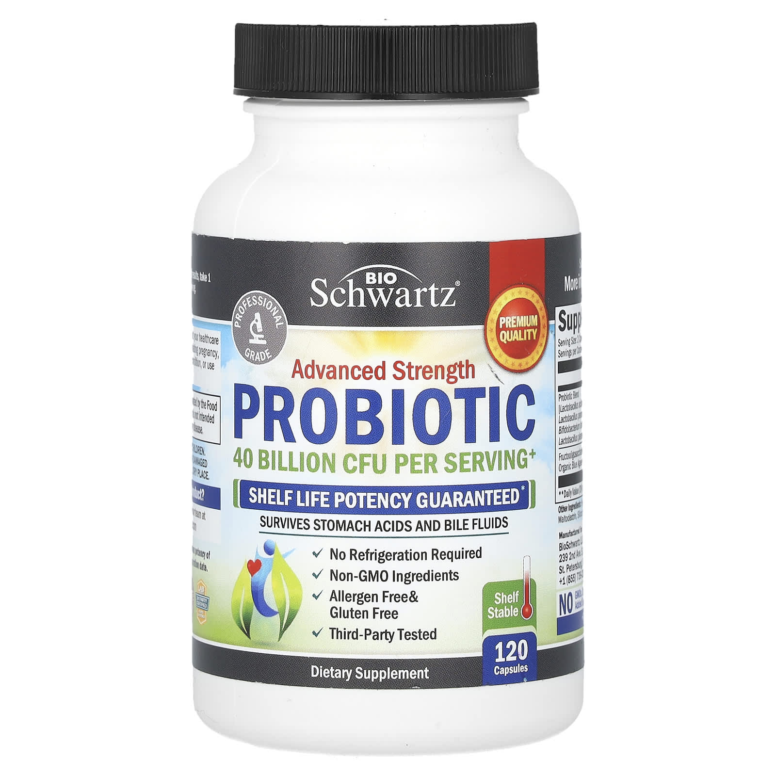

Advanced Strength Probiotic, 120 Capsules