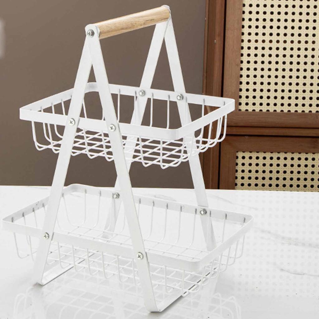Multi-Layer Kitchen Fruit Basket, Snack Storage Rack, Countertop Organizer for , Vegetables & Snacks