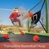 Basketball Hoop For Trampoline Outdoor Children Soft Basketball Hoop Attachment With 4 Balls And Pump Trampoline Parts For Kids