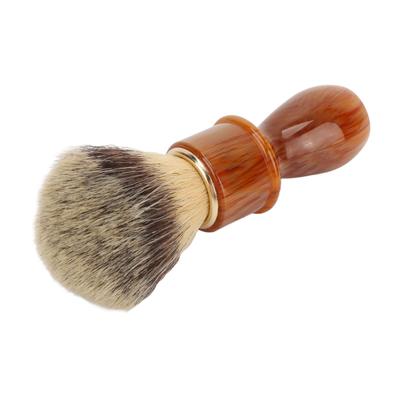 Men Shaving Brush Home Hair Salon Ergonomic Resin Handle Soft Hair Shaving Brush Face Grooming Tool