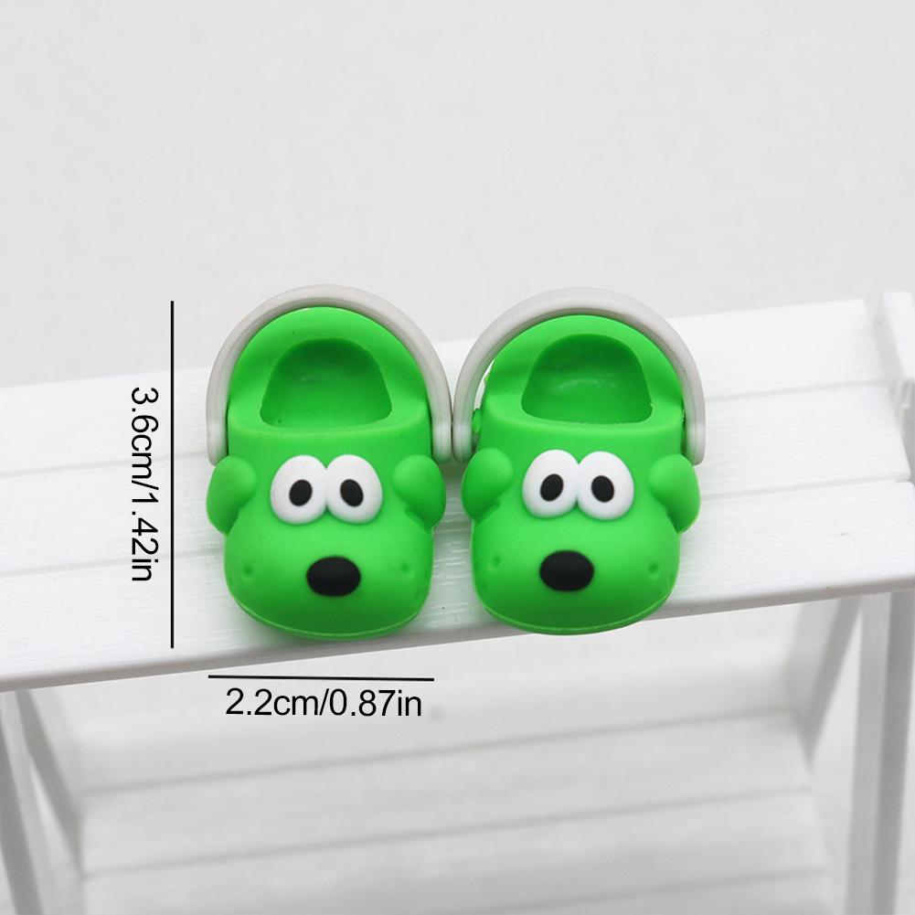 

Для взуття Labubu Підходить для ляльок 17 см Взуття Тапочки Іграшки Повсякденні Сандалі Аксесуари для ляльок Іграшки для ляльок DIY зелений