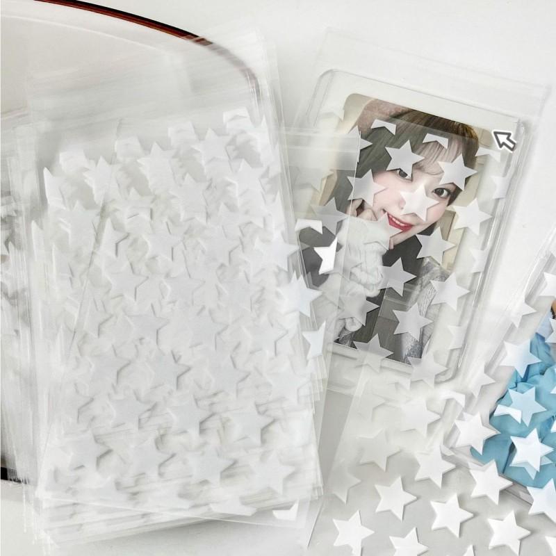 50Pcs Opp Plastic Bag Self Adhesive Transparent Plastic Bags Beads Jewelry Storage Packaging Gift Bag Small Card Holder