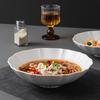 High-Value Soup Plate Hotel Creative Large Ceramic Bowl Home Household Dessert Bowl Japanese Ramen Bowl Fruit Salad Bowl