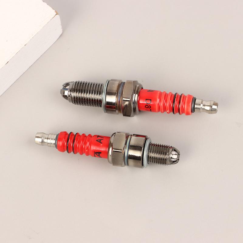 Racing 3 Electrode Spark Plug A7Tc D8Tc Fits For Gy6 50Cc 110Cc 125Cc 150Cc Scooter Dirt Bike Go Kart Motorcycle Accessories
