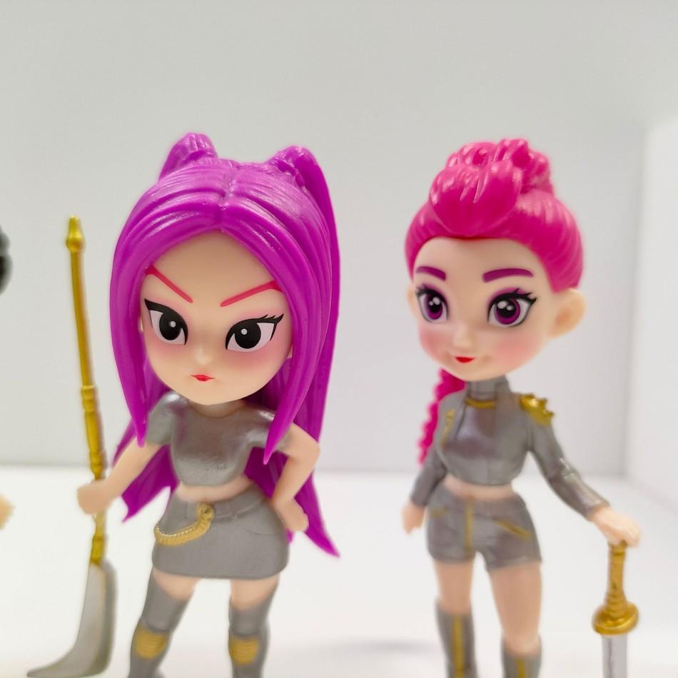 6pcs/set with Box KPop  Superstar Rumi Mira Zoe Acrylic PVC Action Figure Toy Anime Figurine Doll For Fans Gift