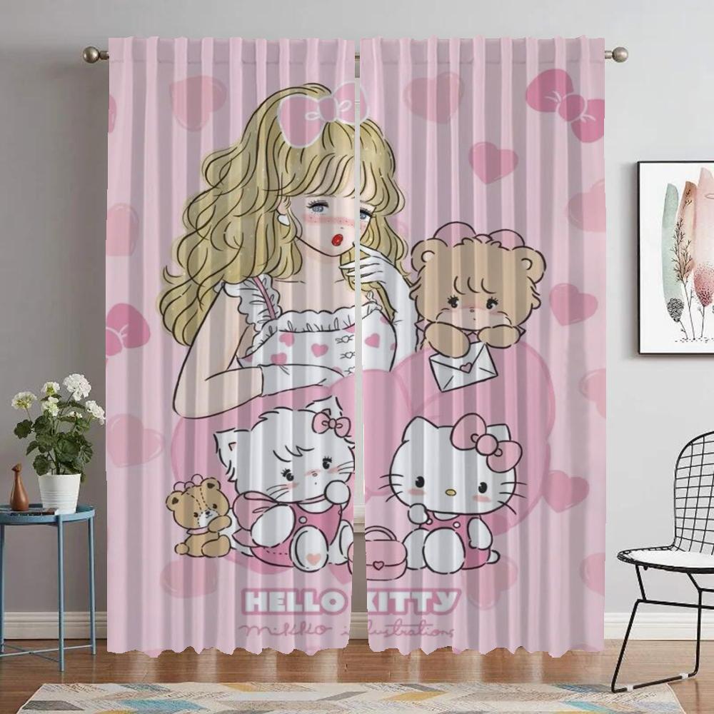 Kitchen Curtains for Bedroom Mikko Window Curtain for Room 2 Panel Partition Home Interior Curtains Halloween Decoration Shades