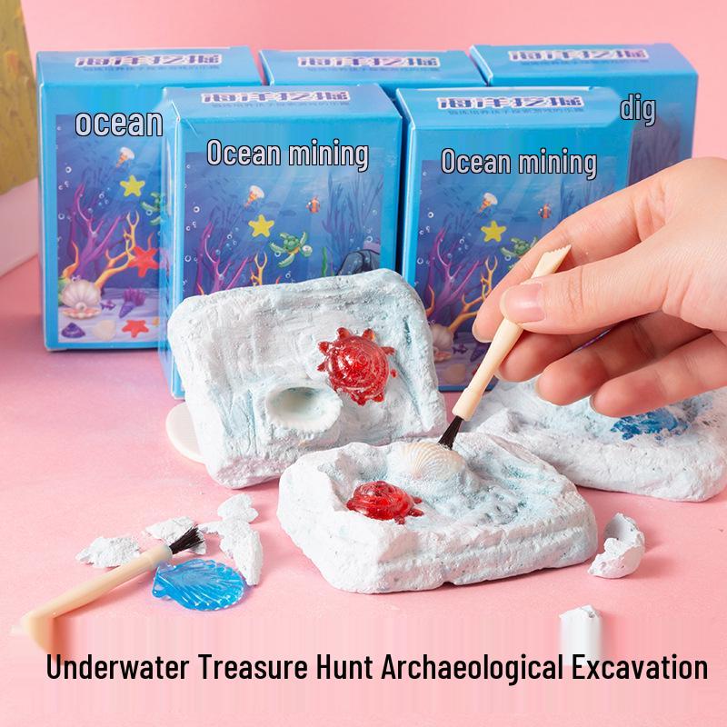 Underwater Gem Digging Kit: Educational DIY Treasure Hunt Toy for Kids