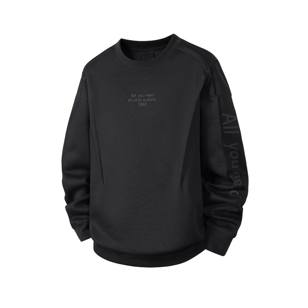 High-End American Men's Heavyweight Letter Print Hoodie - 2025 Autumn Trendy Spliced Loose Base Layer Shirt