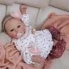 NPK 17inch Reborn Baby Toddler Girl Very Soft Cloth Doll Stuffed Toy Lifelike Real Soft Touch