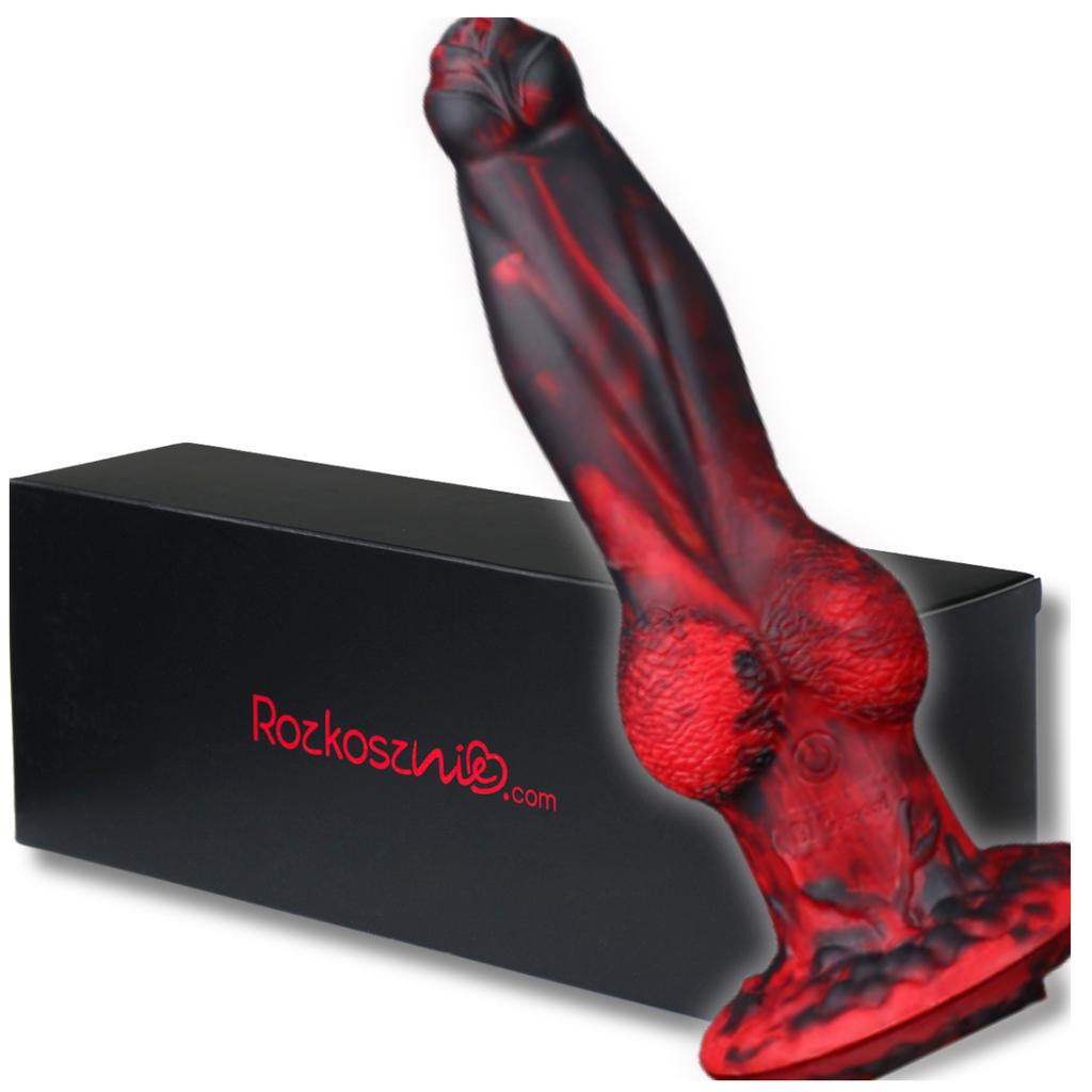 Dildo penis na přísavce člen s varlaty sex vibrátor masturbátor velký