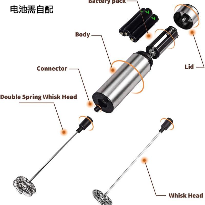 Portable Electric Milk Frother Mini USB Rechargeable Foam Maker Handheld Foamer High Speed Drink Mixer Coffee Blender Egg Beater