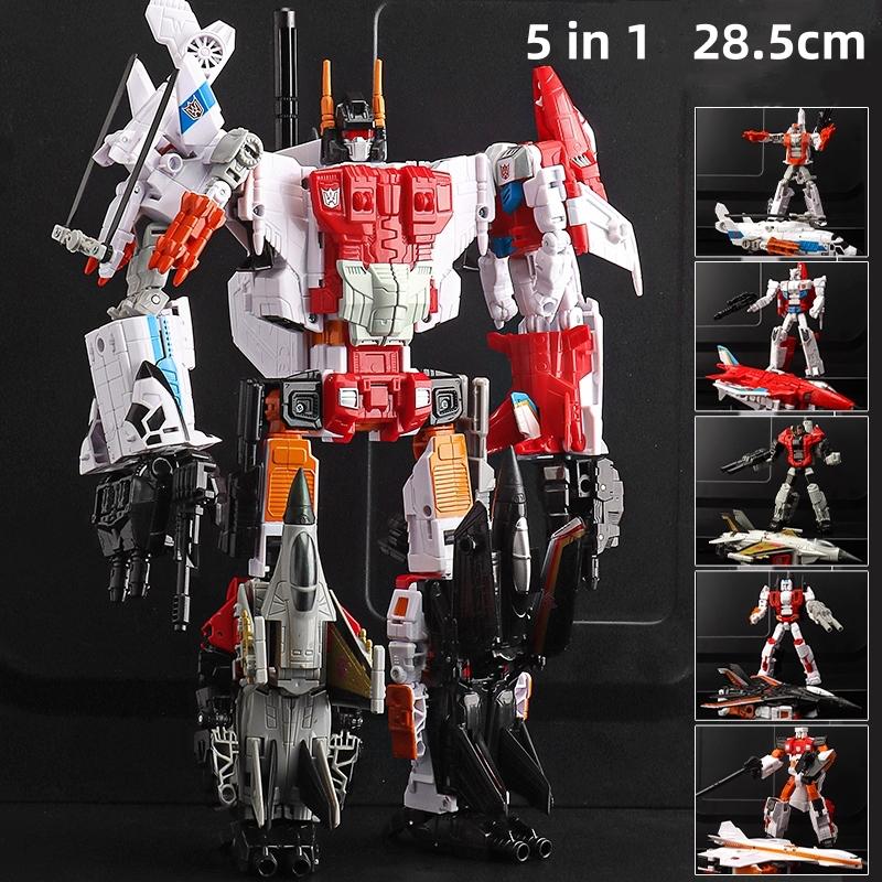 Baohaixing MINI 21CM New Transformation Toys 6 In 1 Devastator Action Figure Robot Engineering Vehicle Model Gift Child Kid