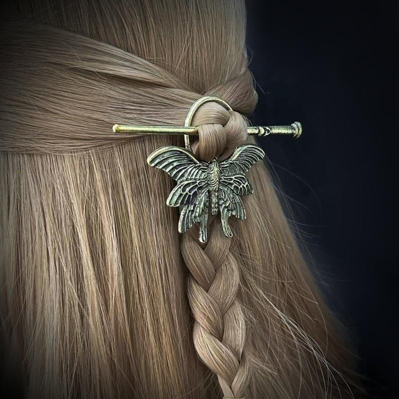 Gotisk Mote Punk Møll Insekt Hårpinne Jente Hårtilbehør Kvinners Vintage Metall Spisepinner Nordisk Stil Hodeplagg