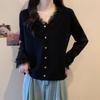 Plus Size Lace Patchwork Sweater - Slim Fit Knitwear for Women (Autumn/Winter)