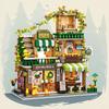 Urbane Architektur Bausteine Café Straßenansicht Modellhaus Steine für Jungen Mädchen Weihnachts- Geburtstagsgeschenk Kinderspielzeug