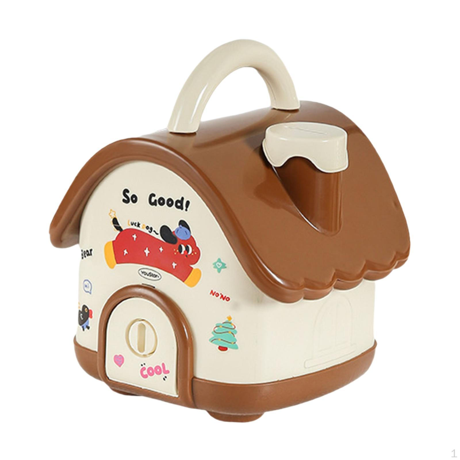 

Мультяшная копилка для детей, декоративная копилка для дома и комнаты кофейный